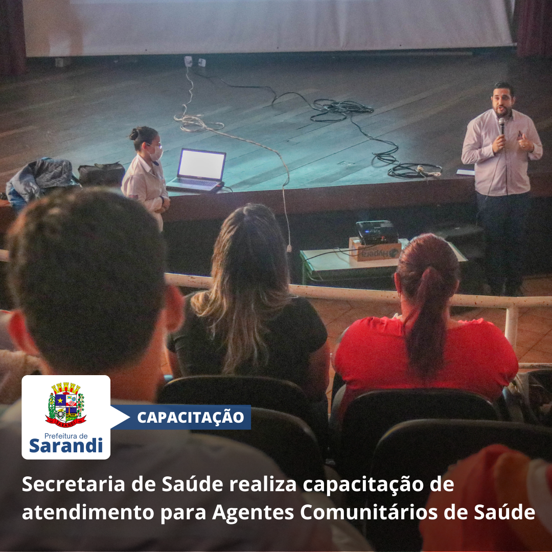 Secretaria de Saúde realiza capacitação de atendimento para Agentes Comunitários de Saúde
